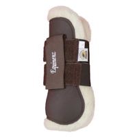 Equinenz - Open Front Jump Boot(Size:M,Colour:Brown)