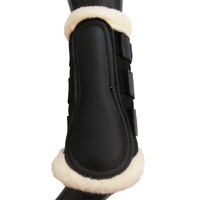 Breathable Wool Dressage Boots [Size: XL] [Colour: Black]