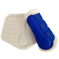 Breathable Wool Dressage Boots [Colour: Royal Blue] [Size: L]
